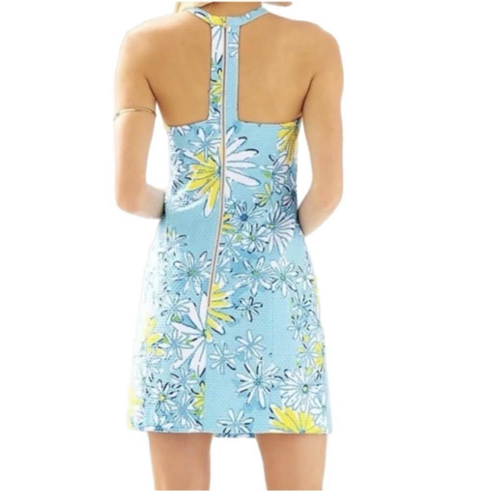 Lilly Pulitzer Grayes Breakwater Blue Daisy Shift Dress Size 2 Dance All Over - Picture 2 of 13